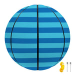 Blue Striped Pattern Print Basketball