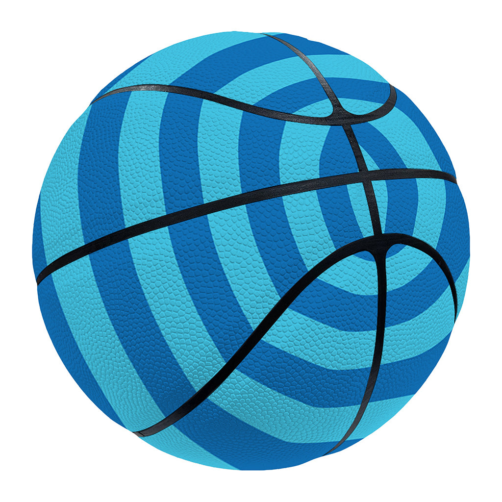 Blue Striped Pattern Print Basketball