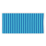 Blue Striped Pattern Print Beach Towel