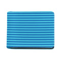 Blue Striped Pattern Print Bifold Wallet