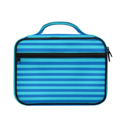 Blue Striped Pattern Print Briefcase Bible Bag