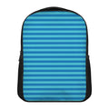 Blue Striped Pattern Print Casual Backpack