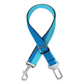 Blue Striped Pattern Print Dog Seat Belt