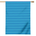 Blue Striped Pattern Print House Flag