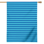 Blue Striped Pattern Print House Flag