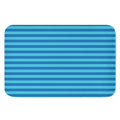 Blue Striped Pattern Print Indoor Door Mat