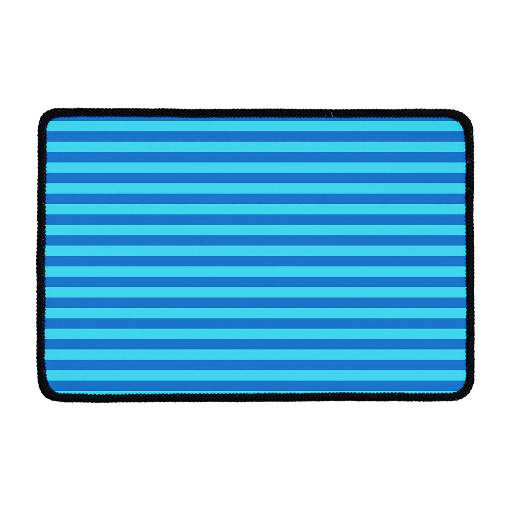 Blue Striped Pattern Print Kitchen Mat
