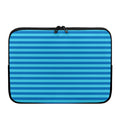 Blue Striped Pattern Print Laptop Sleeve