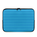 Blue Striped Pattern Print Laptop Sleeve