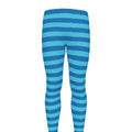 Blue Striped Pattern Print Men's Leggings
