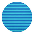 Blue Striped Pattern Print Round Blanket