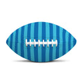 Blue Striped Pattern Print Rugby Ball