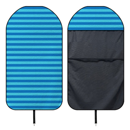 Blue Striped Pattern Print Waterproof Car Seat Cover