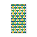 Blue Striped Pineapple Pattern Print Baby Crib Sheet