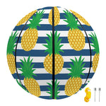 Blue Striped Pineapple Pattern Print Basketball