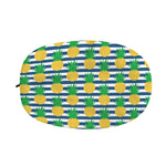Blue Striped Pineapple Pattern Print Car Side Mirror Covers
