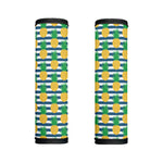 Blue Striped Pineapple Pattern Print Handle Covers