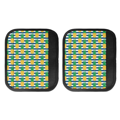 Blue Striped Pineapple Pattern Print Handle Covers