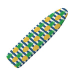 Blue Striped Pineapple Pattern Print Ironing Board Cover