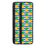 Blue Striped Pineapple Pattern Print Refrigerator Handle Covers