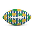 Blue Striped Pineapple Pattern Print Rugby Ball