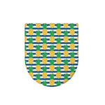 Blue Striped Pineapple Pattern Print Toilet Lid Cover