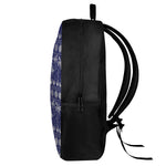 Blue Summer Coconut Pattern Print 17 Inch Backpack
