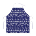 Blue Summer Coconut Pattern Print Adjustable Apron
