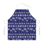 Blue Summer Coconut Pattern Print Adjustable Apron