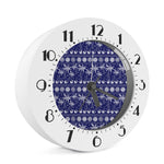 Blue Summer Coconut Pattern Print Alarm Clock