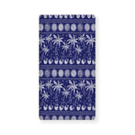 Blue Summer Coconut Pattern Print Baby Crib Sheet