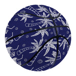 Blue Summer Coconut Pattern Print Basketball
