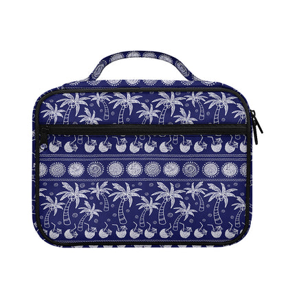 Blue Summer Coconut Pattern Print Briefcase Bible Bag