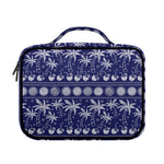 Blue Summer Coconut Pattern Print Briefcase Bible Bag