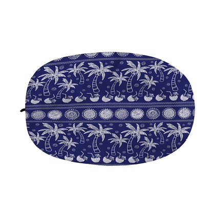 Blue Summer Coconut Pattern Print Car Side Mirror Covers