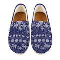 Blue Summer Coconut Pattern Print Casual Shoes