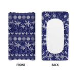 Blue Summer Coconut Pattern Print Changing Pad Cover