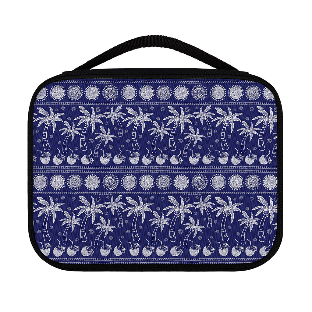 Blue Summer Coconut Pattern Print Classic Bible Case