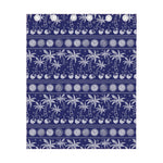 Blue Summer Coconut Pattern Print Curtain