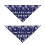 Blue Summer Coconut Pattern Print Dog Bandana