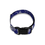 Blue Summer Coconut Pattern Print Dog Collar