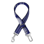 Blue Summer Coconut Pattern Print Dog Seat Belt
