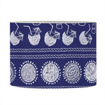 Blue Summer Coconut Pattern Print Drum Lamp Shade