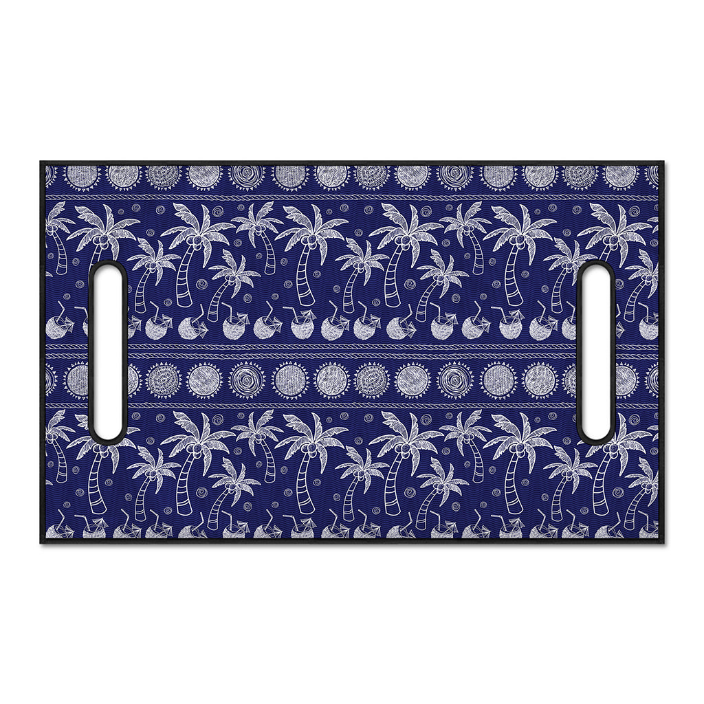 Blue Summer Coconut Pattern Print Golf Cart Seat Cover