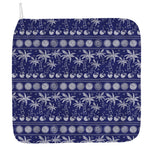 Blue Summer Coconut Pattern Print Hand Towel