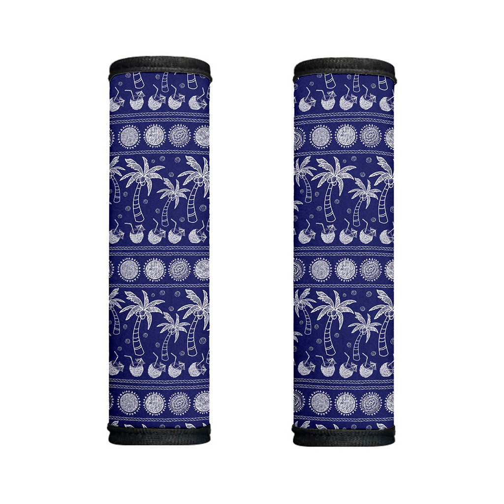 Blue Summer Coconut Pattern Print Handle Covers