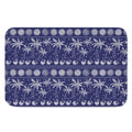 Blue Summer Coconut Pattern Print Indoor Door Mat