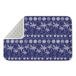 Blue Summer Coconut Pattern Print Indoor Door Mat