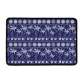 Blue Summer Coconut Pattern Print Kitchen Mat