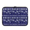 Blue Summer Coconut Pattern Print Laptop Sleeve